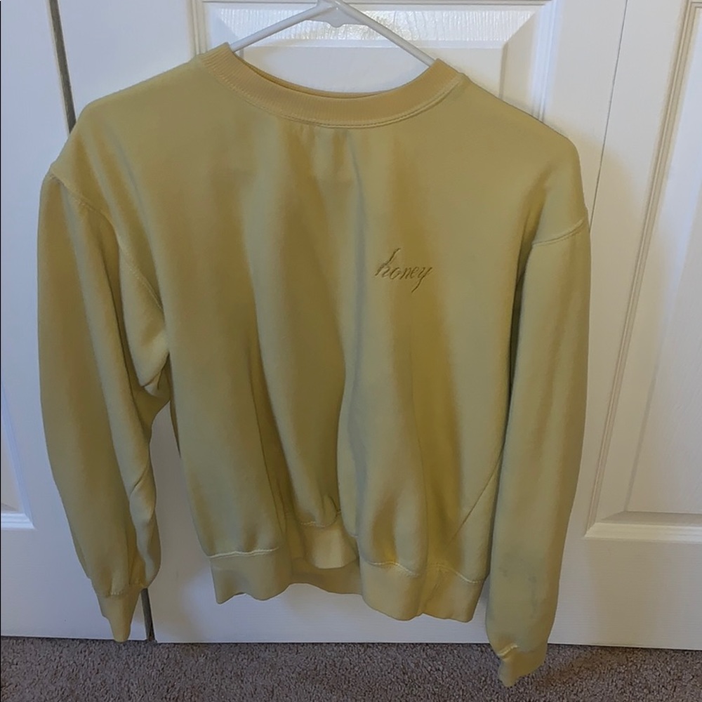 Brandy Melville Yellow “Honey” sweater